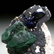 Malachite after Azurite, Azurite