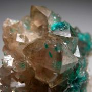 Dioptase in Quartz