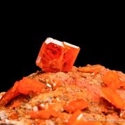 Wulfenite on Mimetite