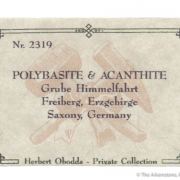 Polybasite and Acanthite