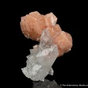 Stilbite on Fluorapophyllite