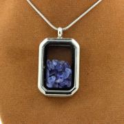 Raw Tanzanite Necklace.