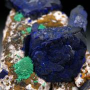 Azurite with Malachite