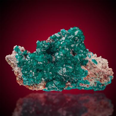 Dioptase  & Calcite