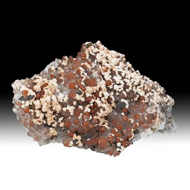 Quartz with Dolomite, Chalcopyrite, Hematite