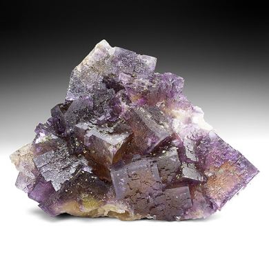 Fluorite with Chalcopyrite