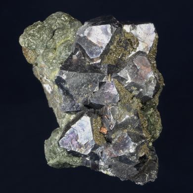 Galena on Chalcopyrite