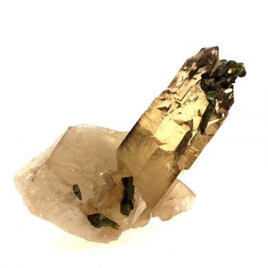 Smoked Quartz + Tourmaline.