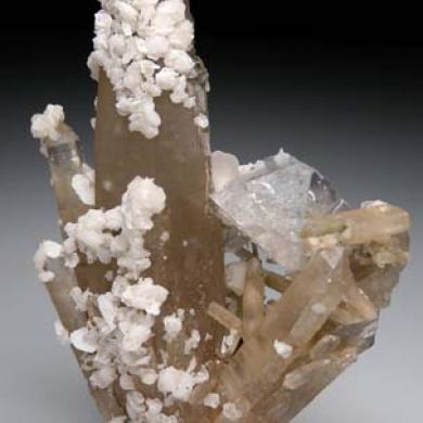 Fluorite on Quartz