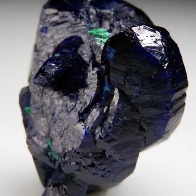 Azurite with Malachite