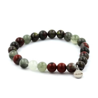 Dragon's Blood Jasper Bracelet 8 mm Beads.