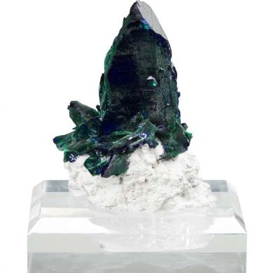 Azurite with Malachite