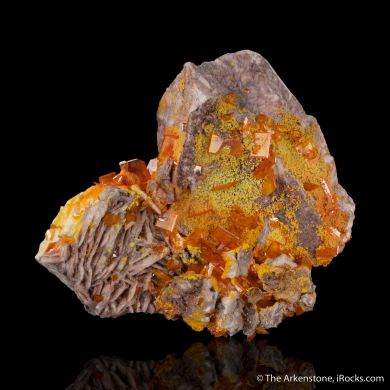 Wulfenite with Mimetite