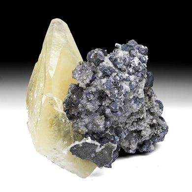 Calcite with Galena, Dolomite, Chalcopyrite