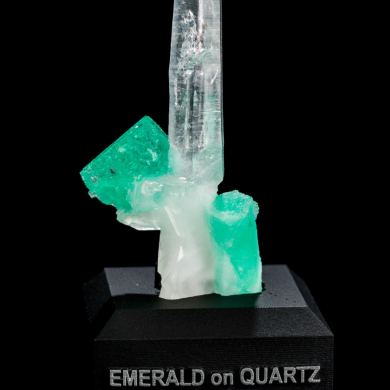 Emerald on Quartz from Colombia