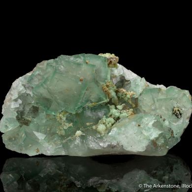 Fluorite with Adamite