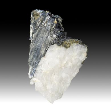 Galenobismutite with Pyrite, Quartz