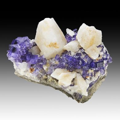 Fluorite with Calcite