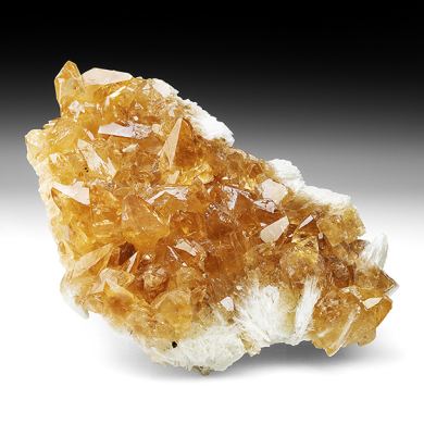 Calcite on barian Celestine