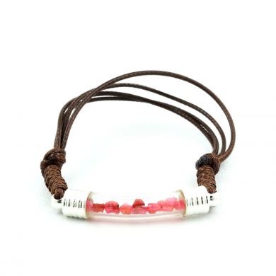 Raw Spinel bracelet.