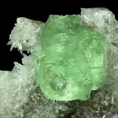 Fluorite on Quartz