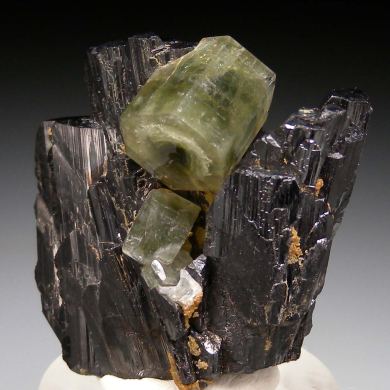 Apatite on Ferberite