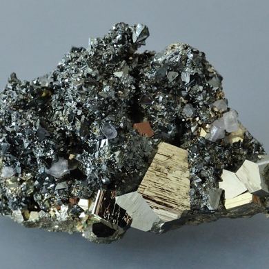 Apatite with Tetrahedite and Pyrite