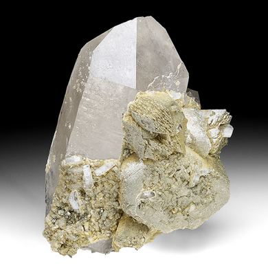 Quartz with Siderite, Fluorapatite