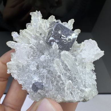 Galena, quartz, calcite, dolomite