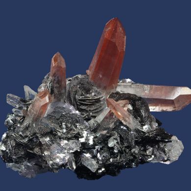 Quartz on Hematite