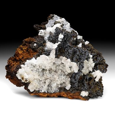 Descloizite with Calcite