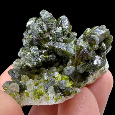 Epidote, quartz, actinolite