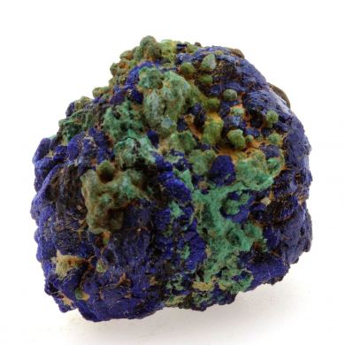 Chessylite ( Azurite ) + Cuprite.