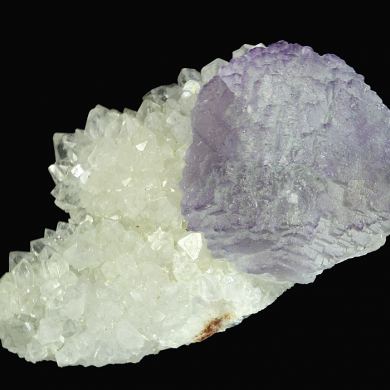 Fluorite on Quartz