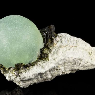 Prehnite on Epidote