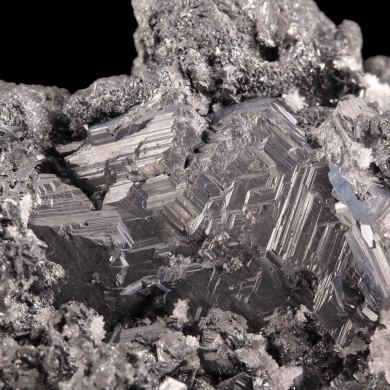 Polybasite (pseudomorph after Acanthite) / Proaño Mine, Fresnillo, Fresnillo Municipality, Zacatecas, Mexico