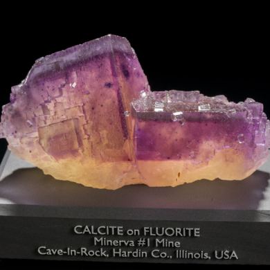 Phantom Fluorite w/ Calcite from Minerva #1 Mine