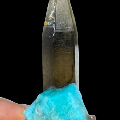 Amazonite, quartz var. smoky