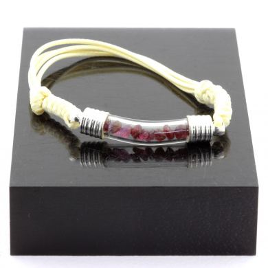 Raw Ruby bracelet.