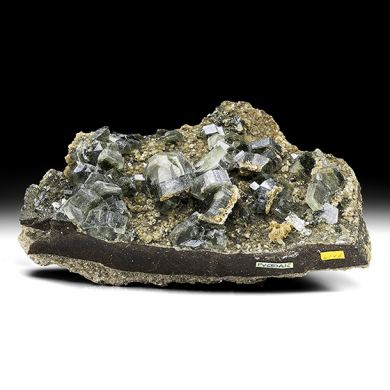 Fluorapatite with Siderite, Muscovite, Marcasite, Arsenopyrite