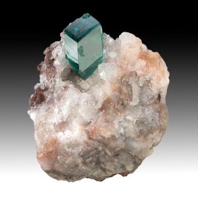 Dioptase with Calcite