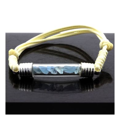 Raw Aquamarine bracelet.