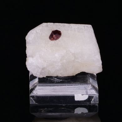 GARNET var. SPESSARTINE on ALBITE - Shengus, Roundu District, Gilgit-Baltistan, Pakistan