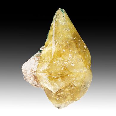 Calcite with Malachite