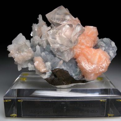 Calcite with Stilbite