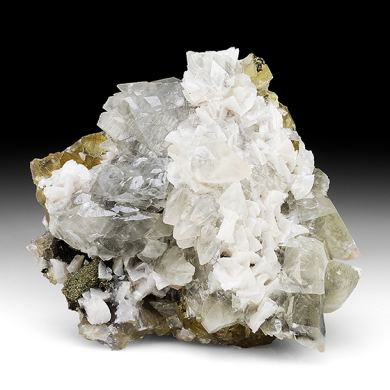 Calcite with Dolomite, Pyrite, Fluorite