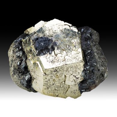 Pyrite with Hematite