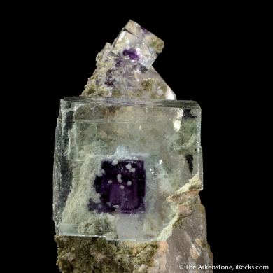 Fluorite on Quartz