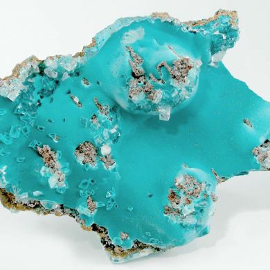 Rosasite With Calcite