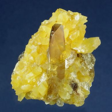 Barite on Calcite